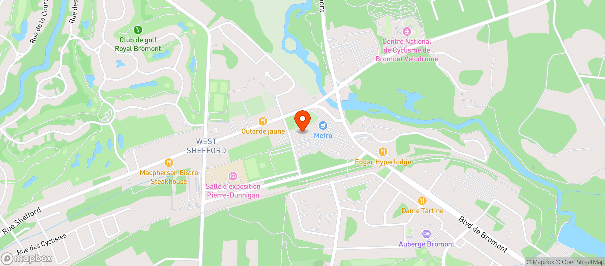 Map showing L Epicerie Futee Inc