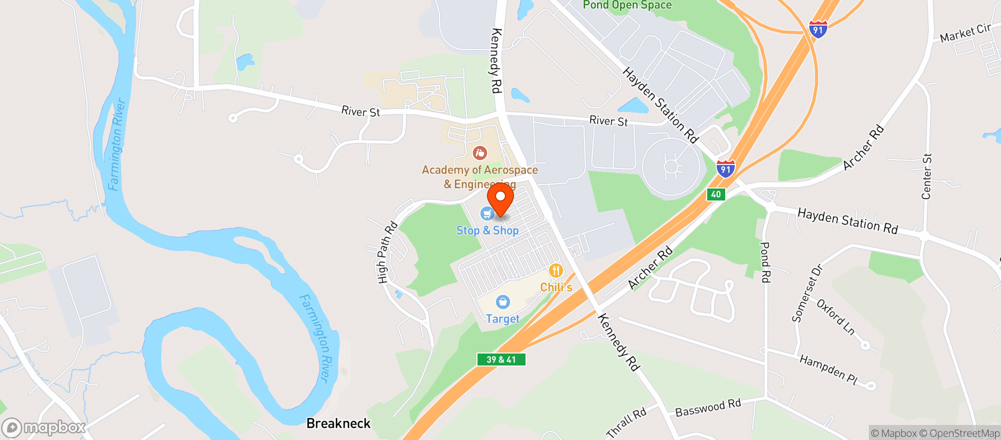 Map showing Windsor Court Wine & Spirits