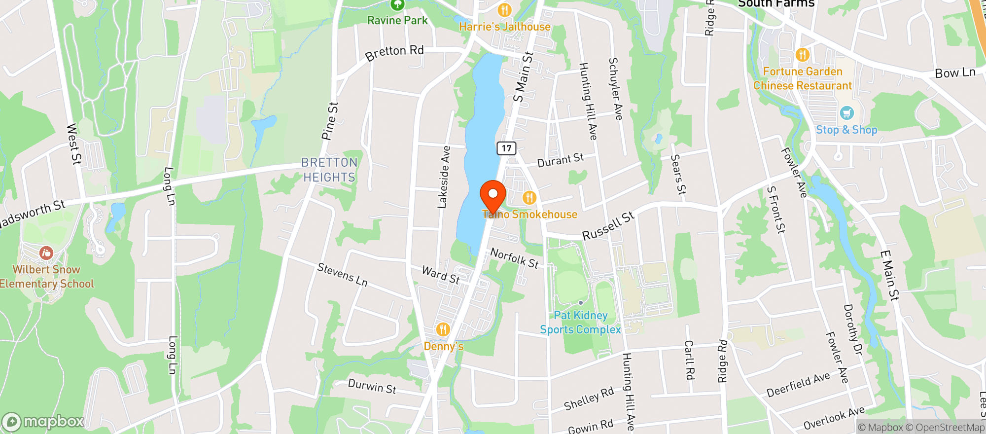 Map showing The Bottle Shop