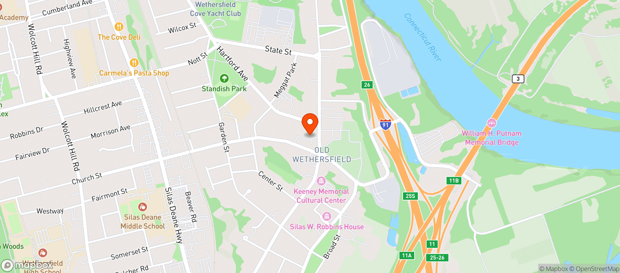 Map showing Heirloom Market