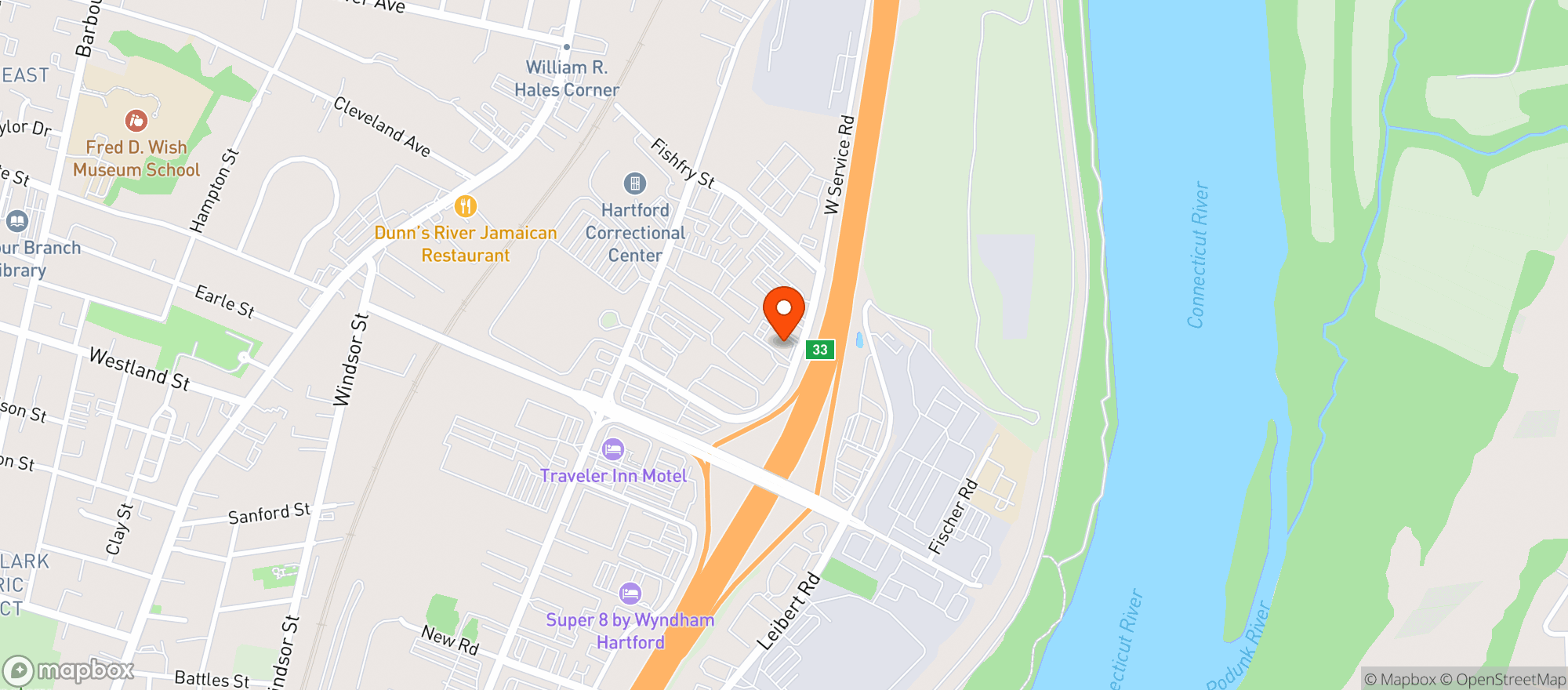 Map showing Mynx Cabaret