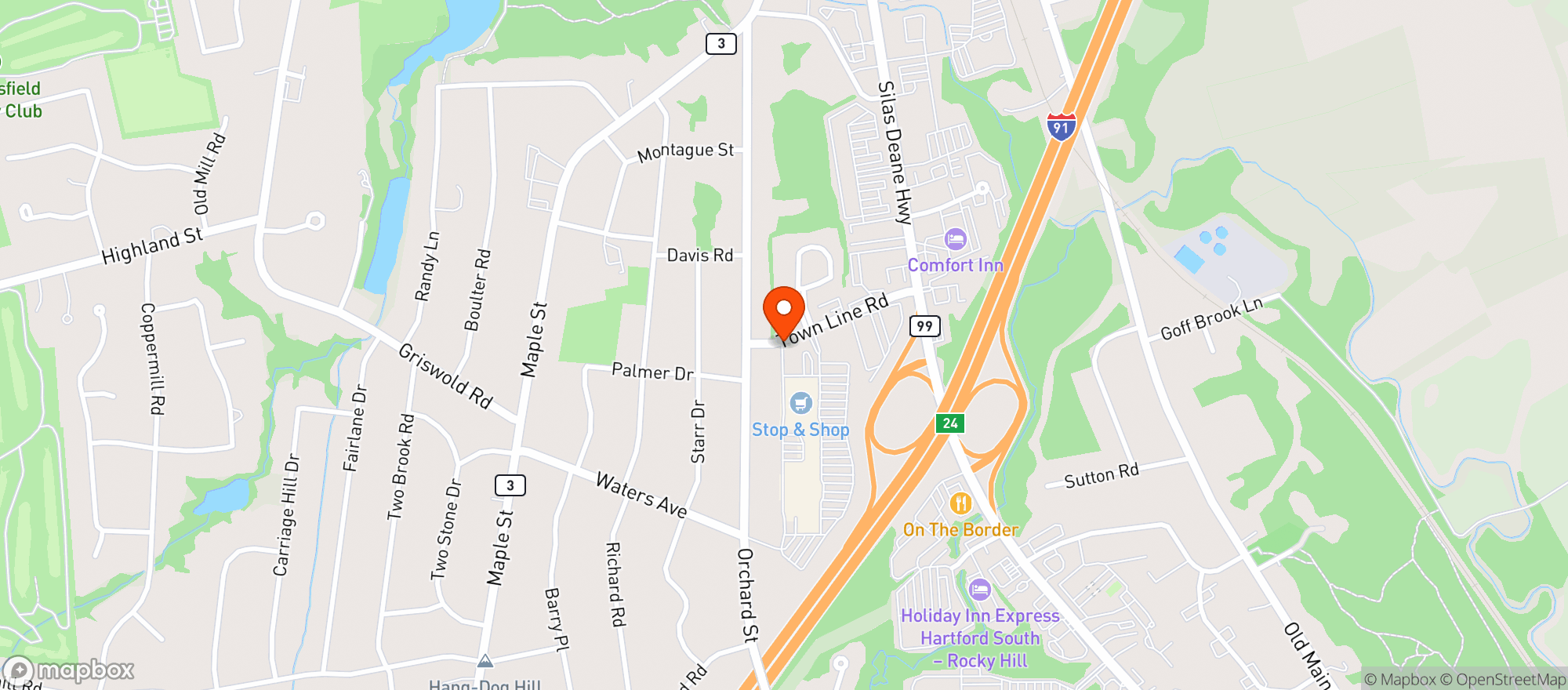 Map showing Stop & Shop - 0632 - Rocky Hill