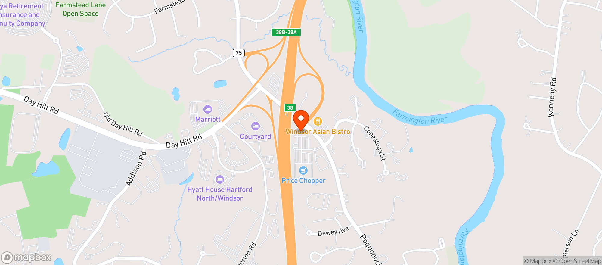 Map showing Buffalo Wild Wings Gril #3322