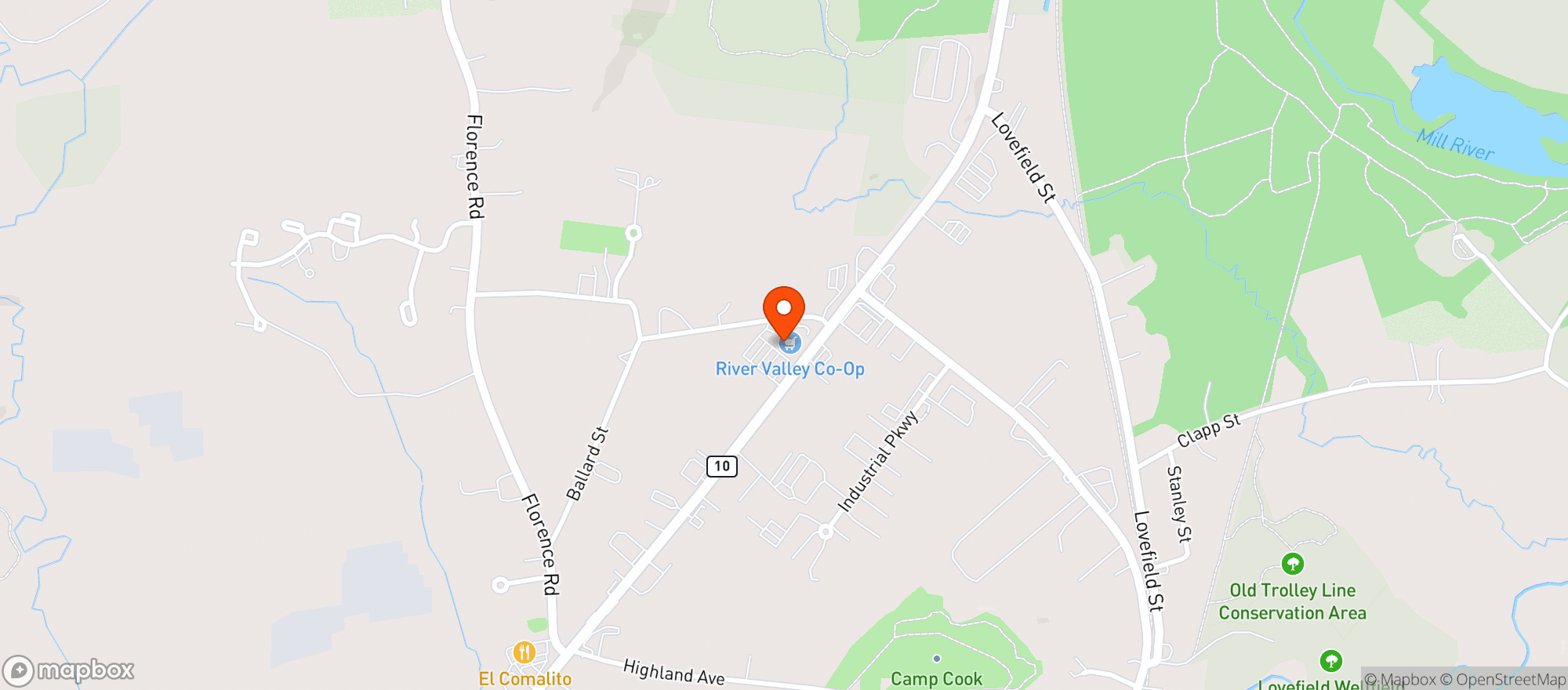 Map showing River Valley Co-op