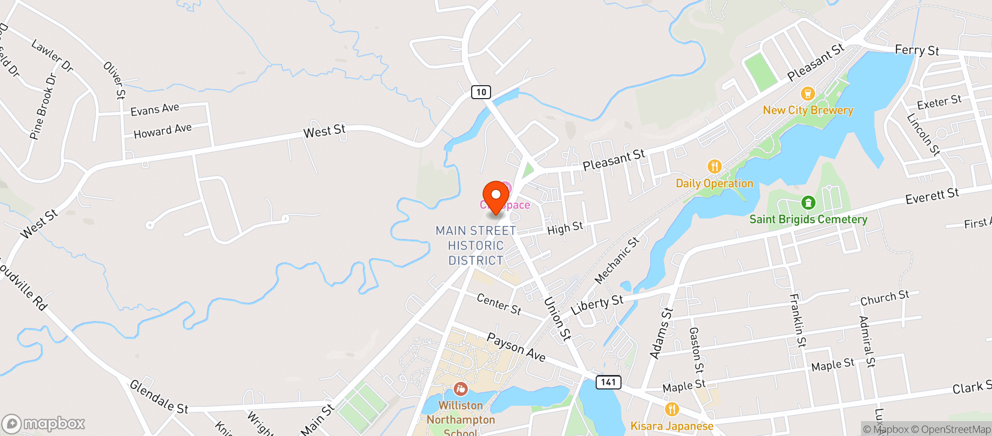 Map showing Calico