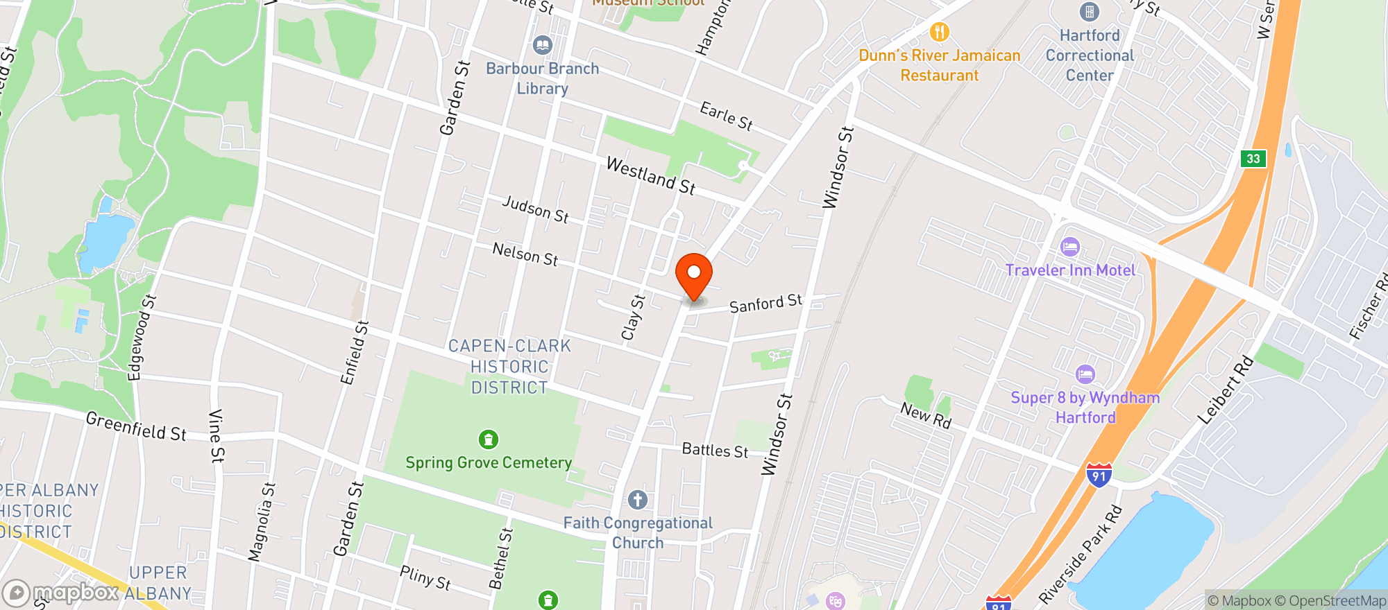 Map showing Alex Groceries