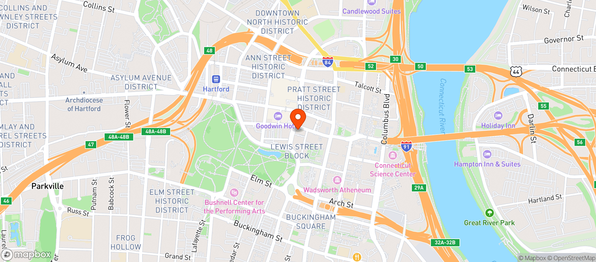 Map showing Taste