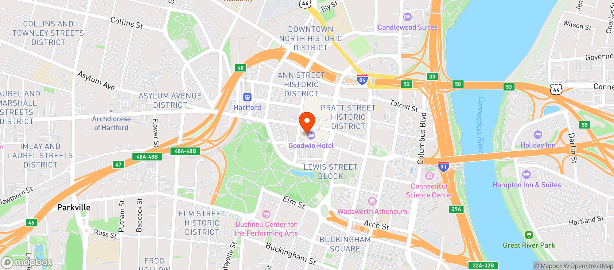 Map showing Goodwin Hotel #0