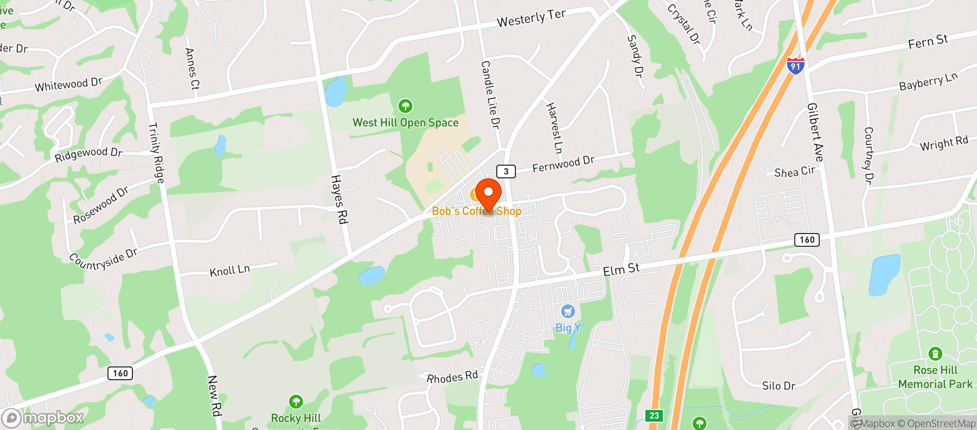 Map showing Suburban Liquor