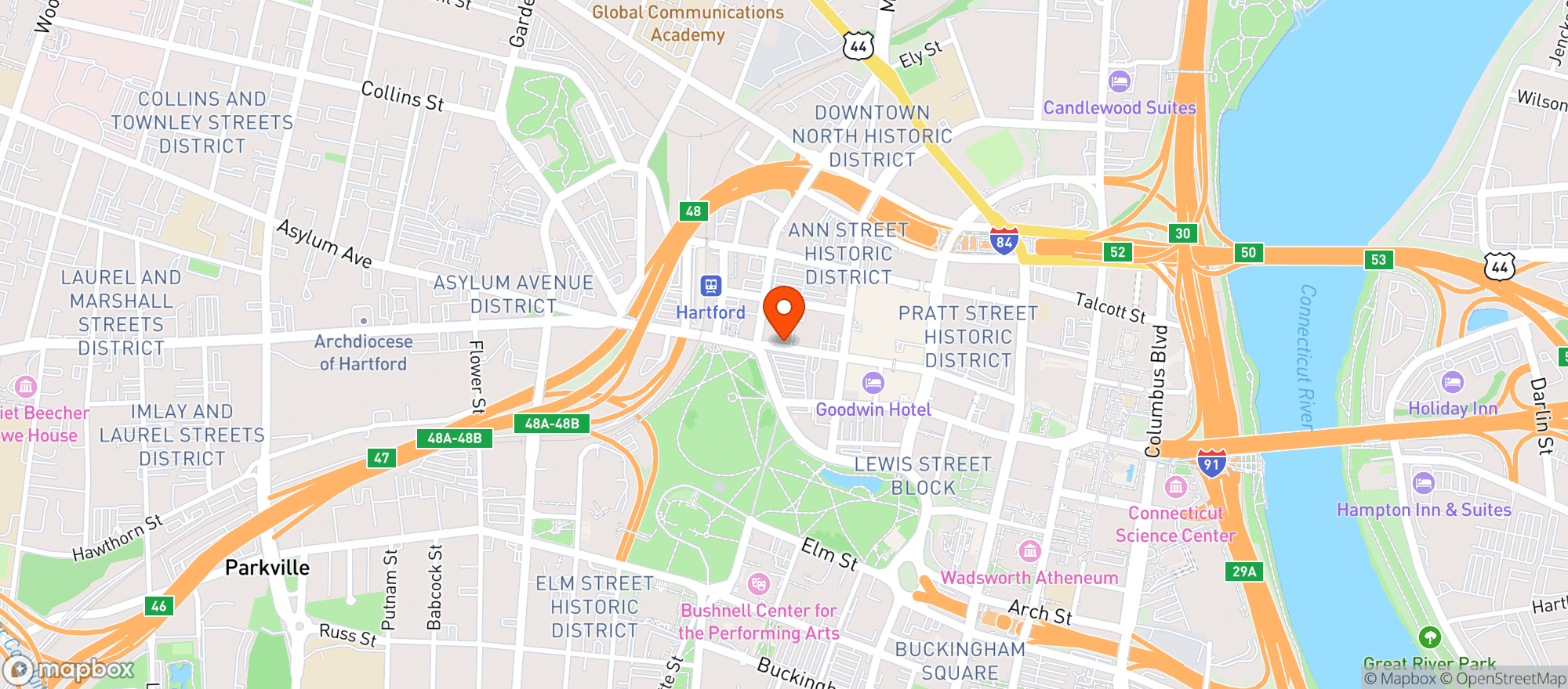 Map showing Pigs Eye Pub