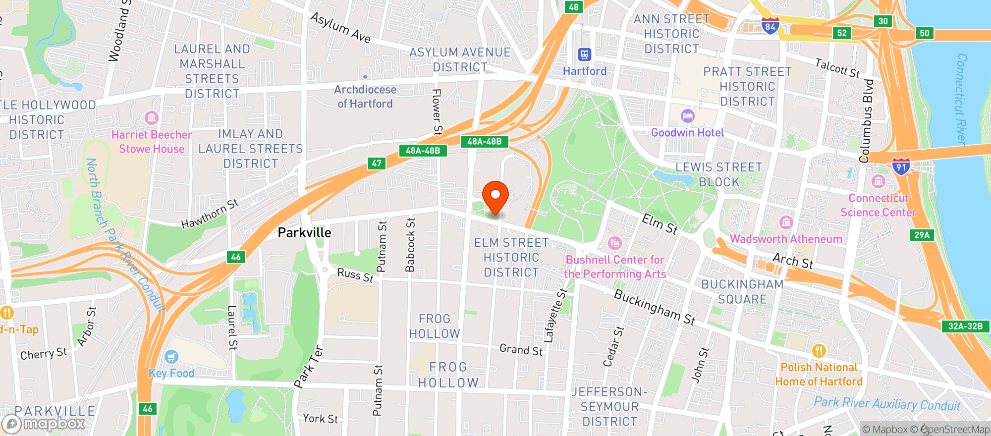 Map showing The Foundry