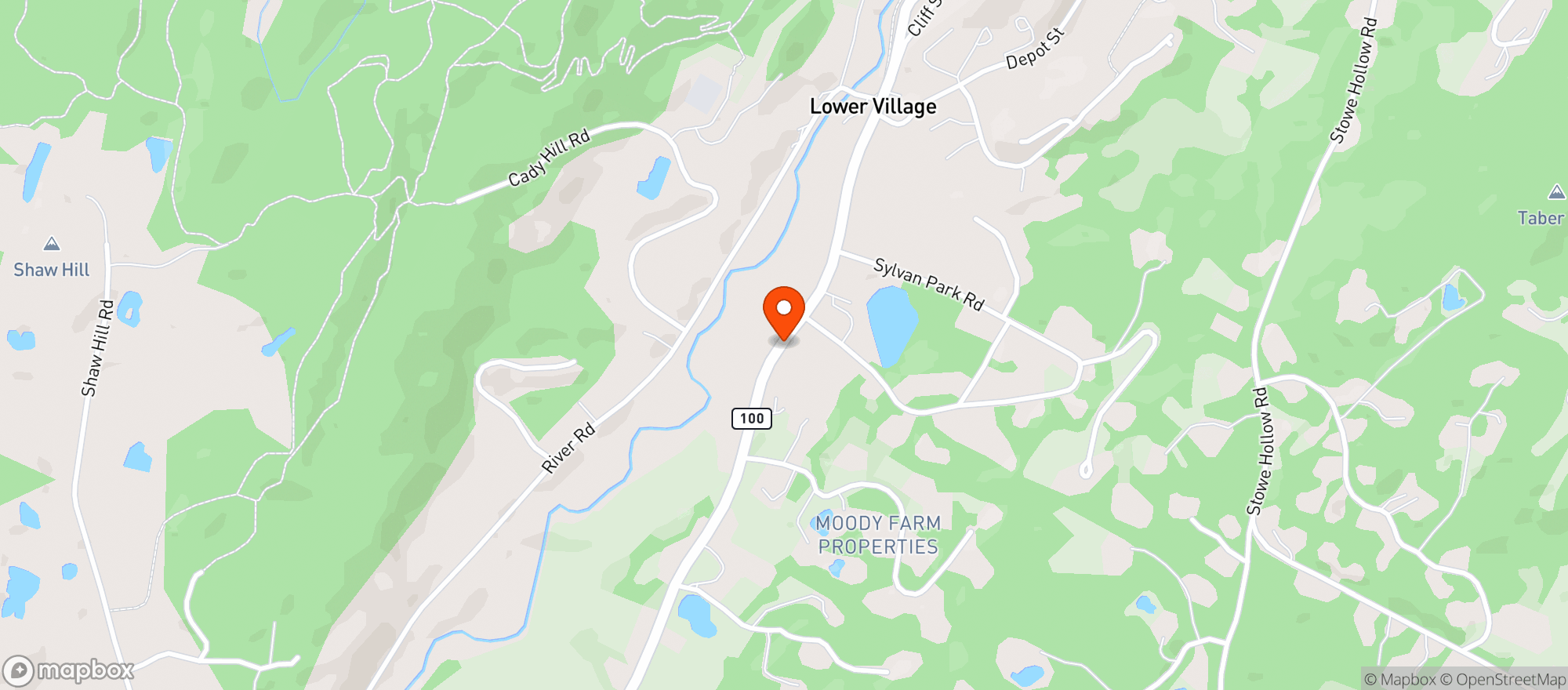 Map showing Stewarts Shop