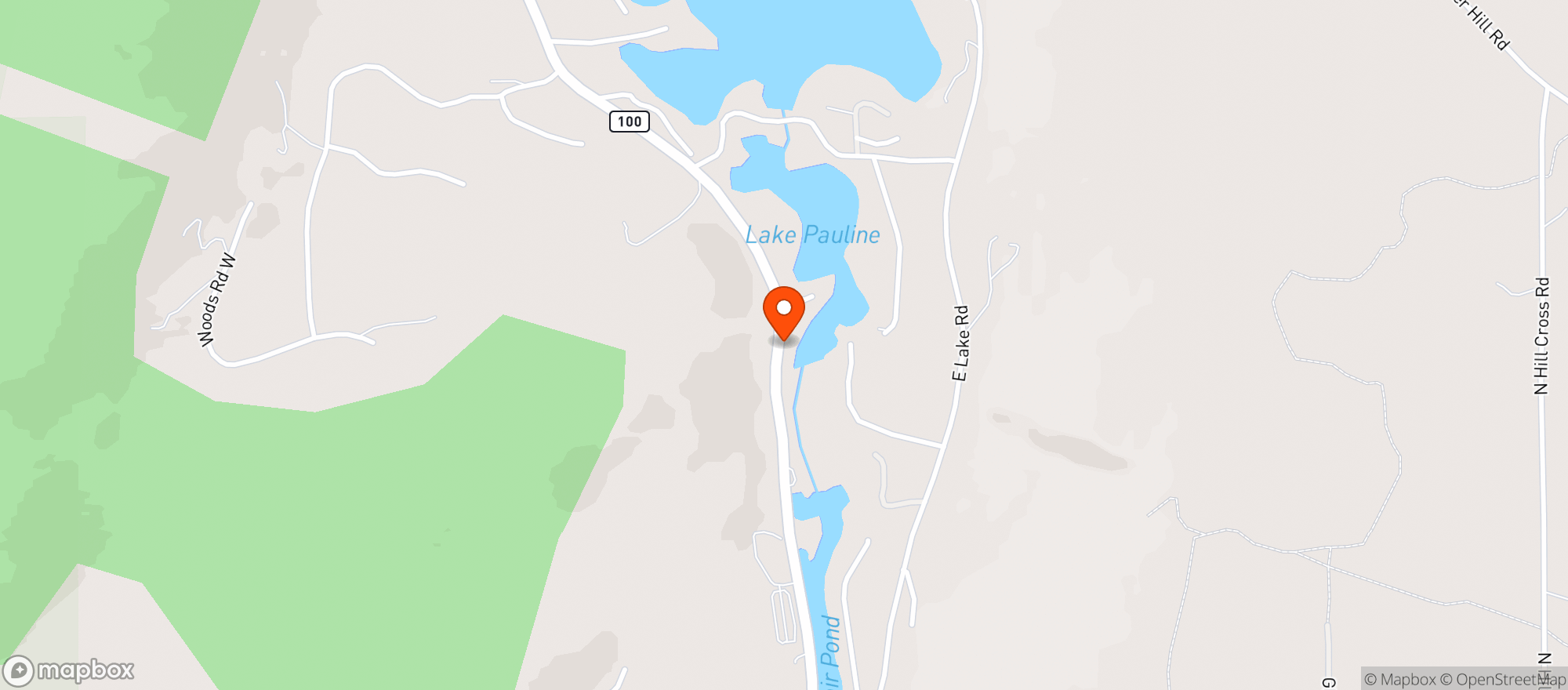 Map showing Green Mountain Sugar House