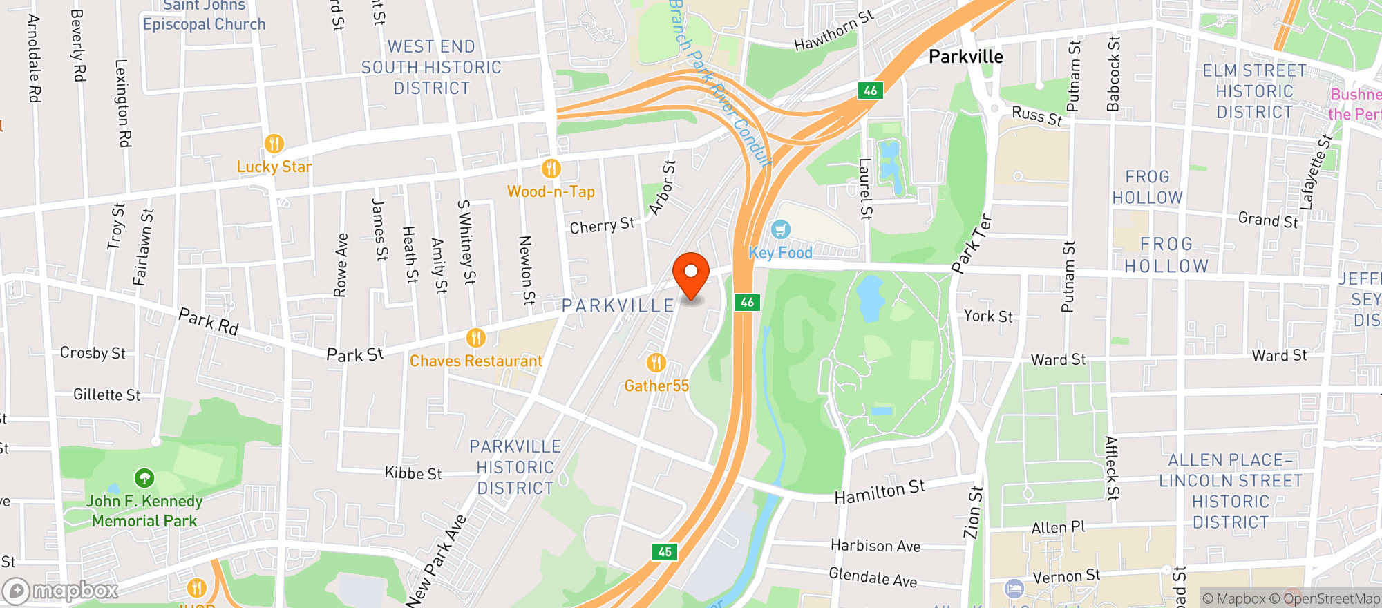 Map showing Litebox
