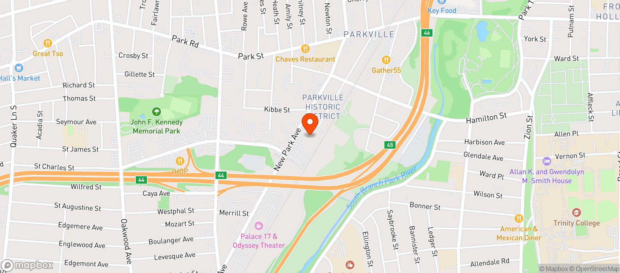 Map showing Stop & Shop - 0634 - Hartford