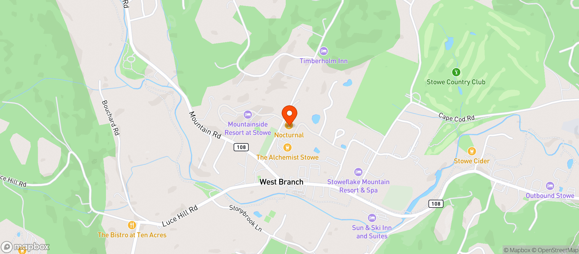 Map showing Whereabouts