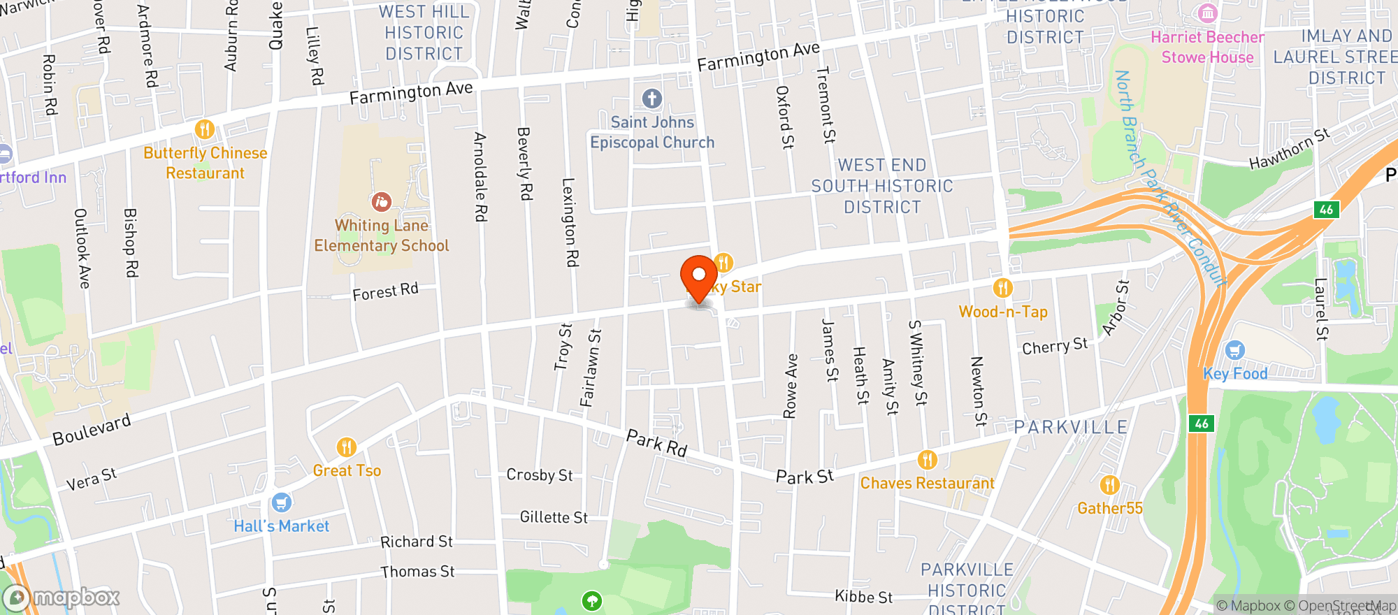 Map showing The Wine And Liquor Sho #0700425334