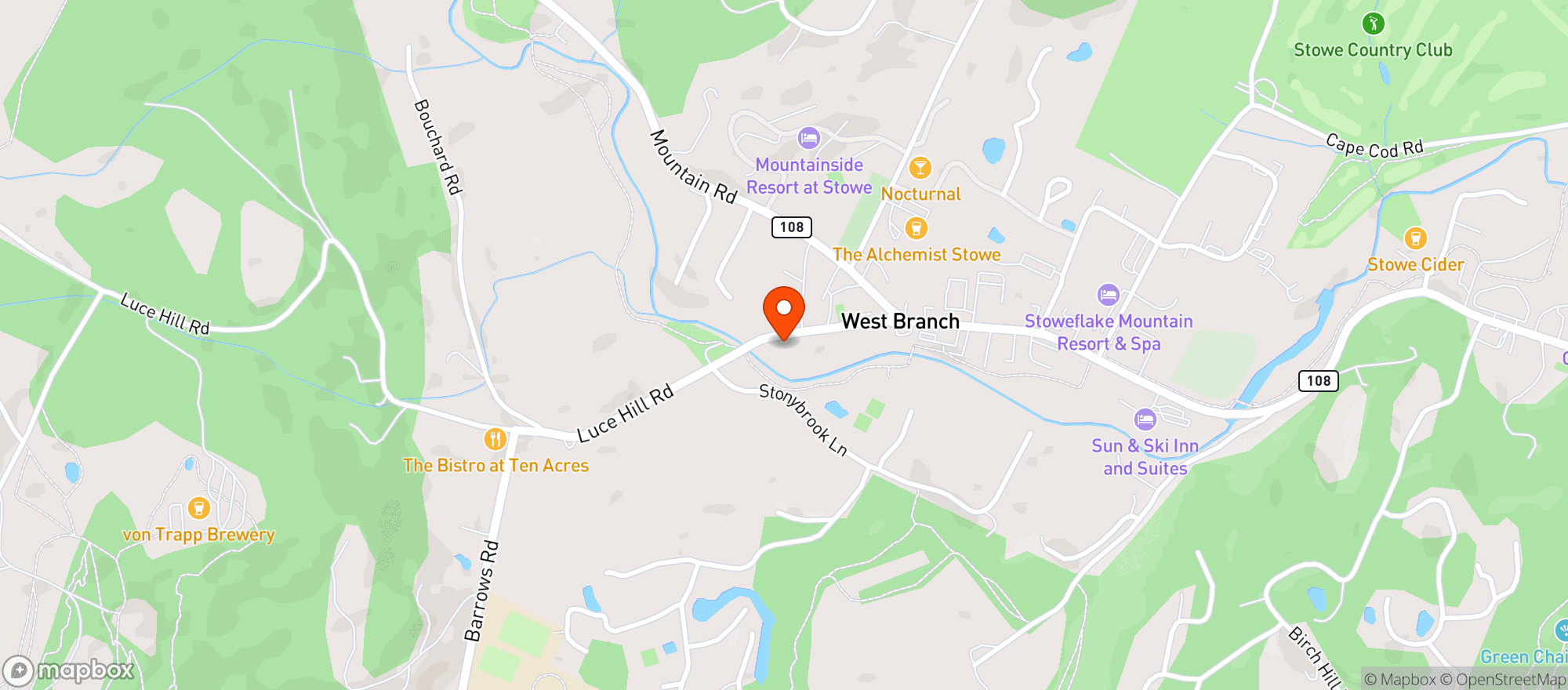 Map showing Burts Irish Pub