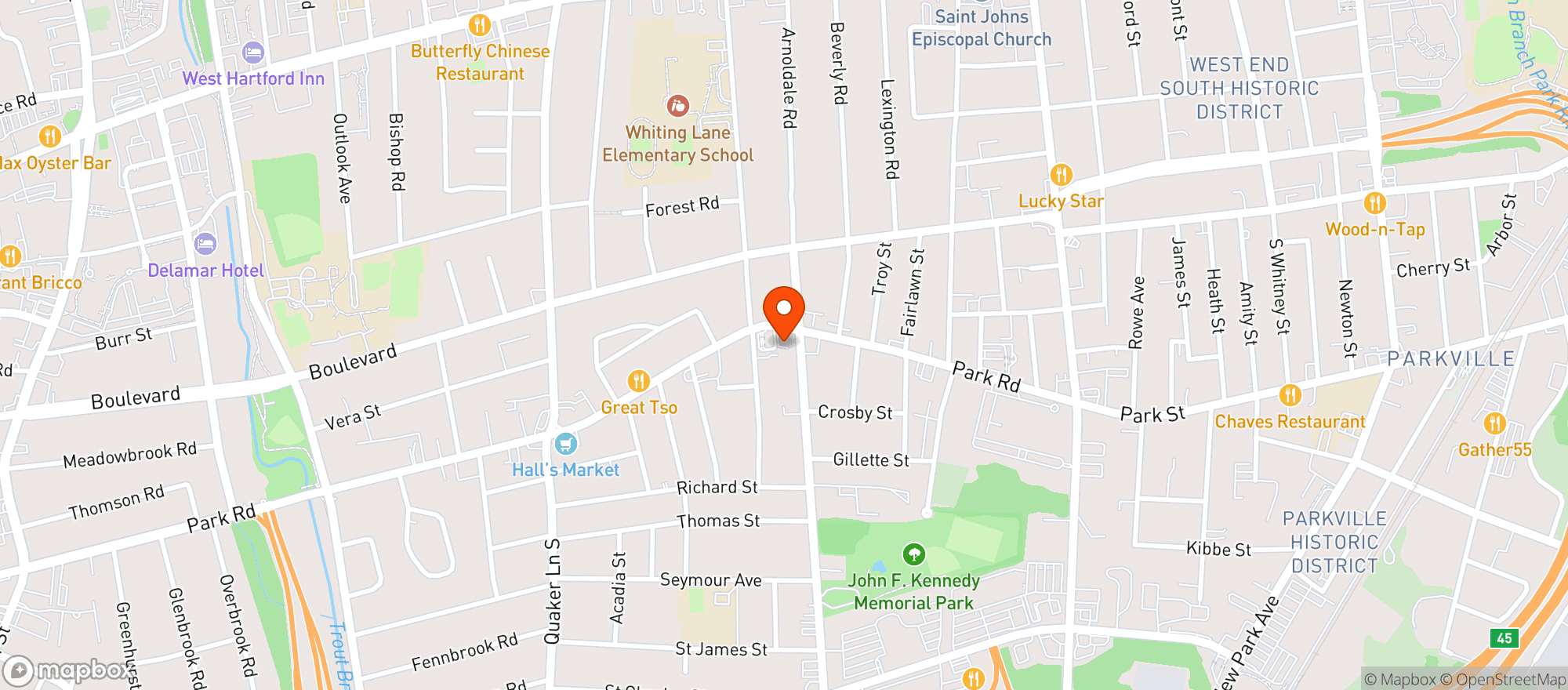 Map showing Salt & Lime Mexican Cantina