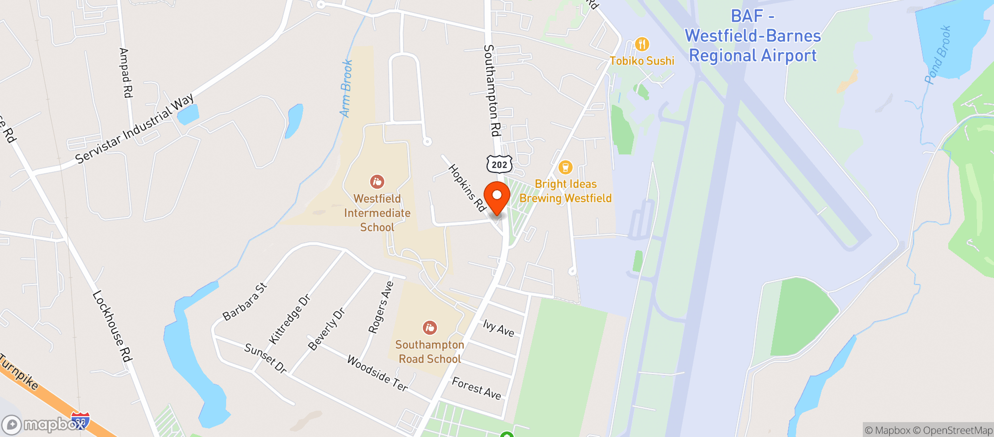 Map showing Westfield Spirit Shop