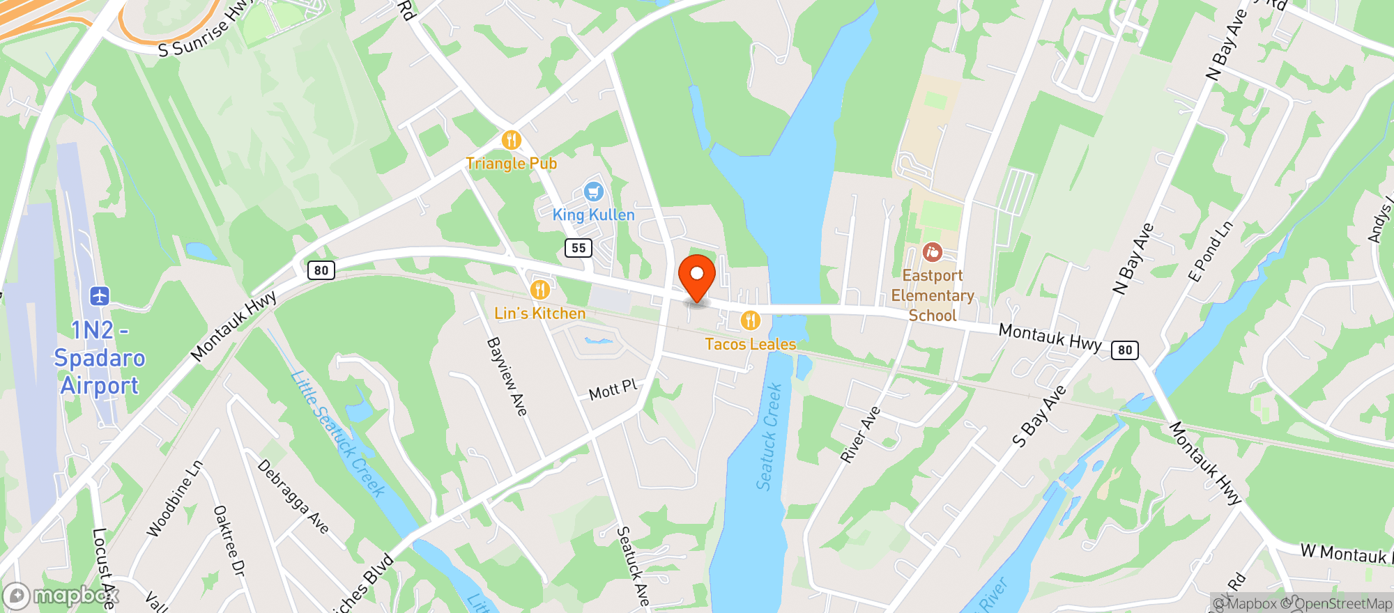 Map showing The Tipsy Duck
