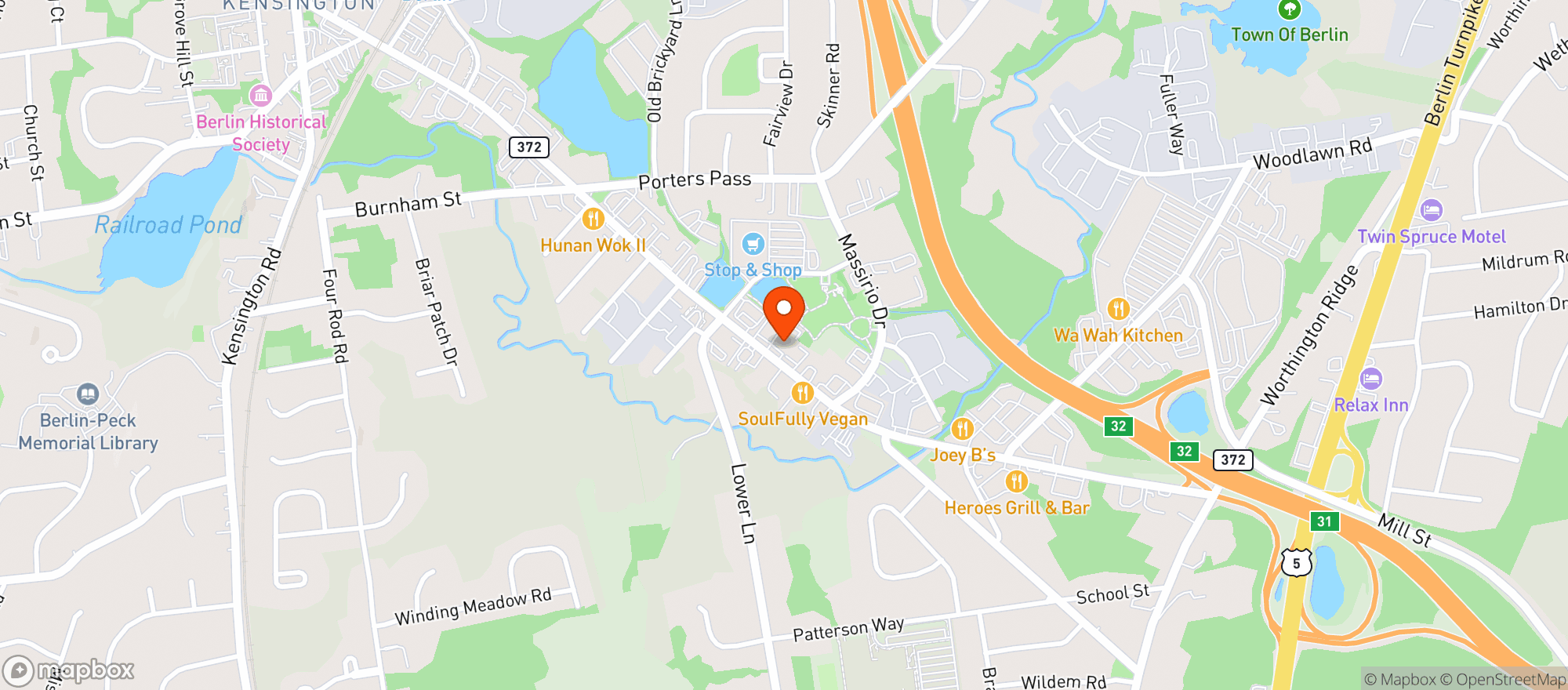 Map showing C&C Wine & Spirits