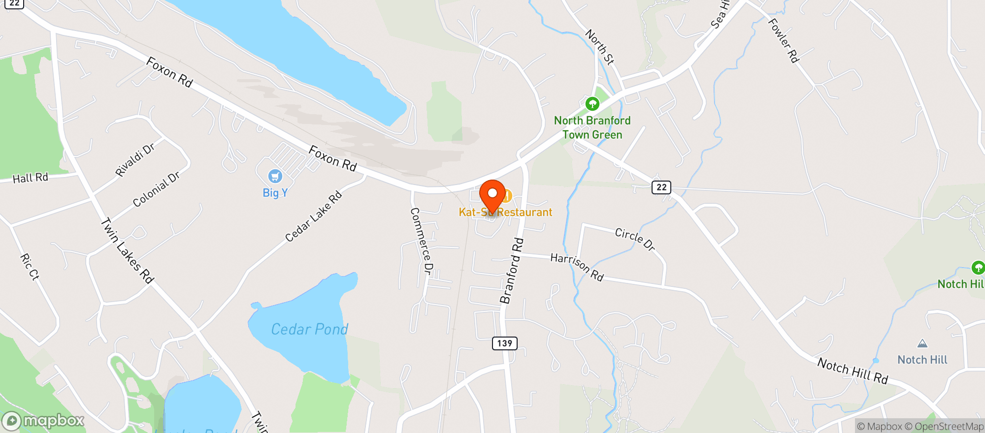 Map showing Central Cafe