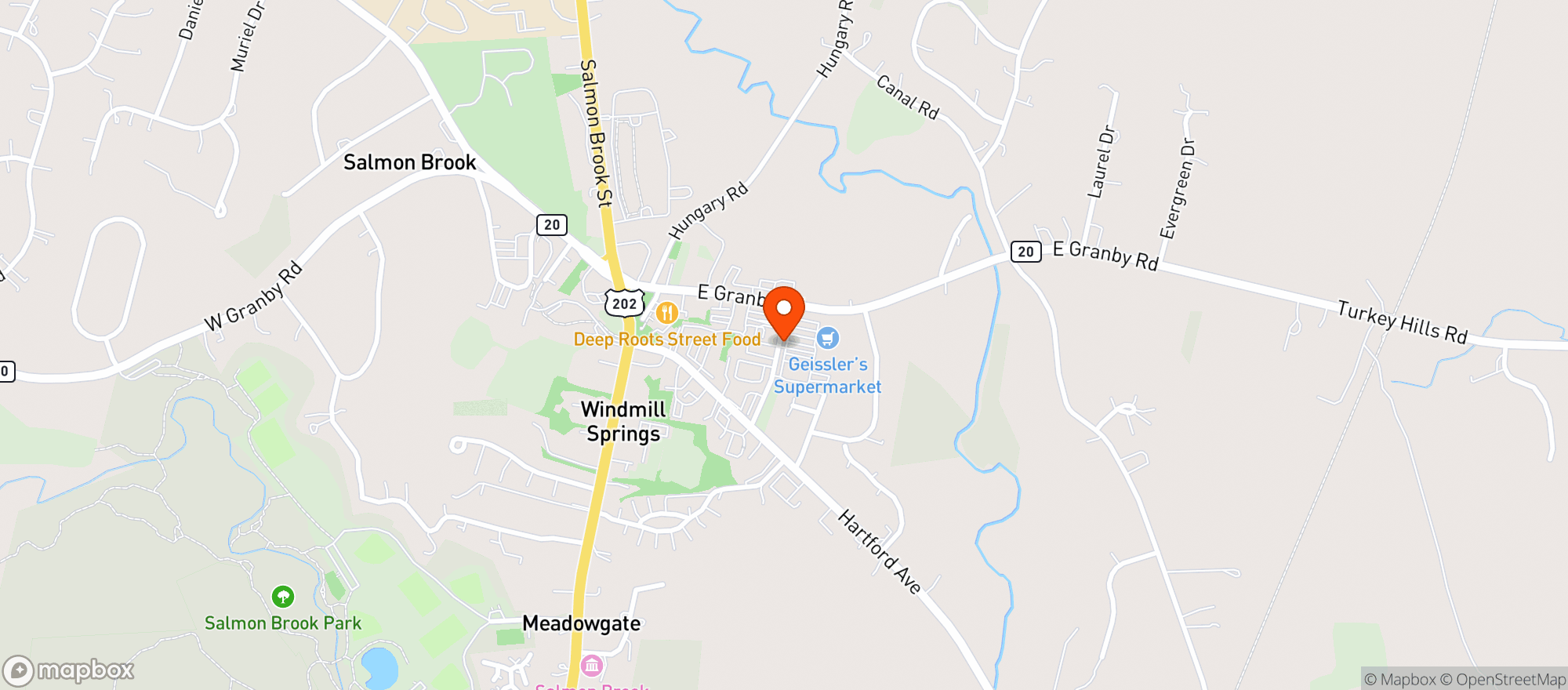 Map showing GEISSLER'S Supermarket