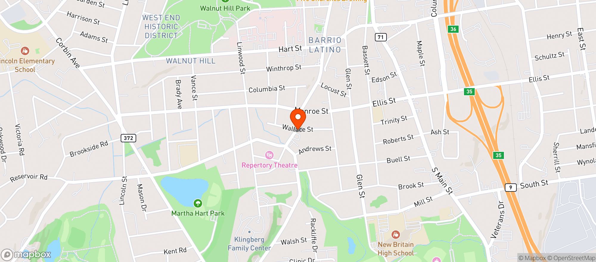 Map showing Brothers Discount Liquors
