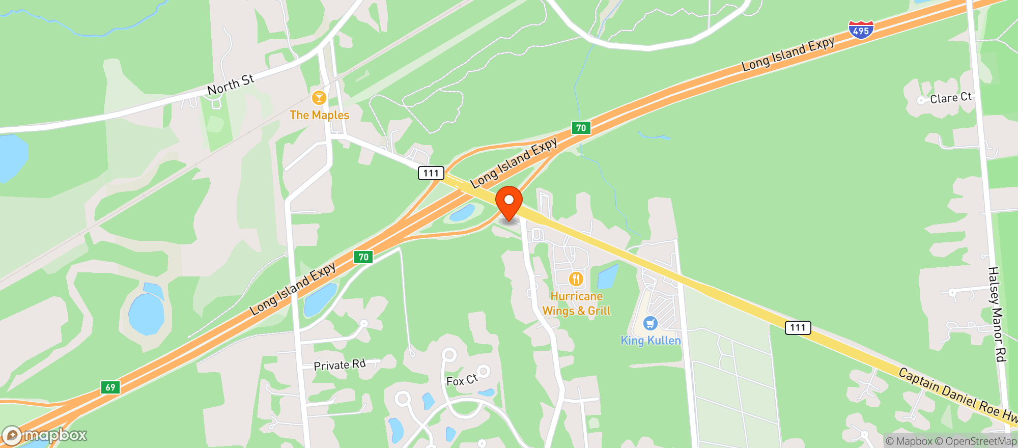Map showing Cumberland Farms #1682