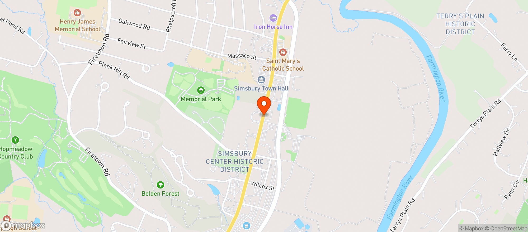 Map showing Valley Fine Wine & Spirits