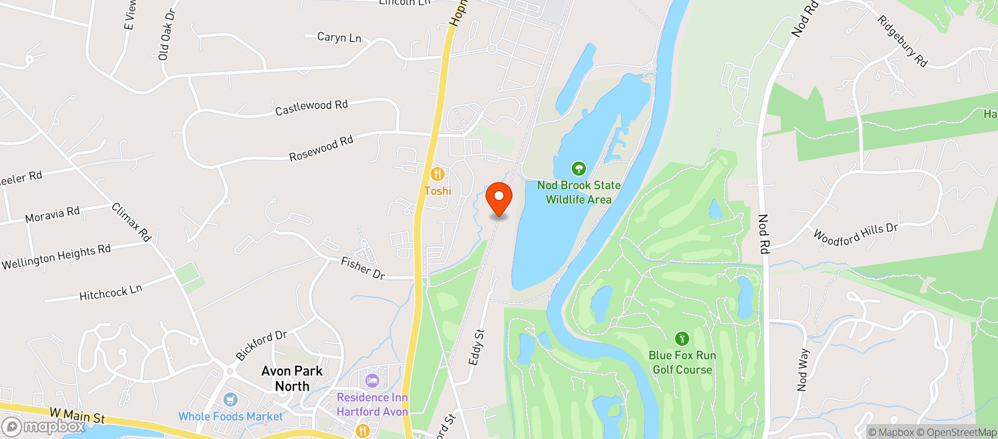 Map showing Putnam Plaza Super Liquor