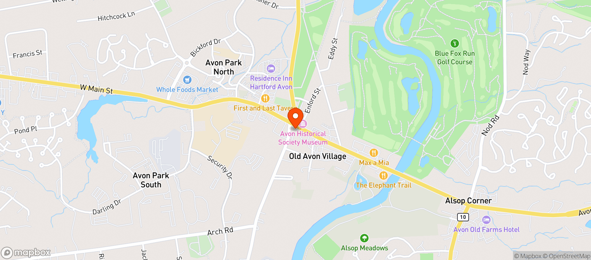 Map showing Da Capo