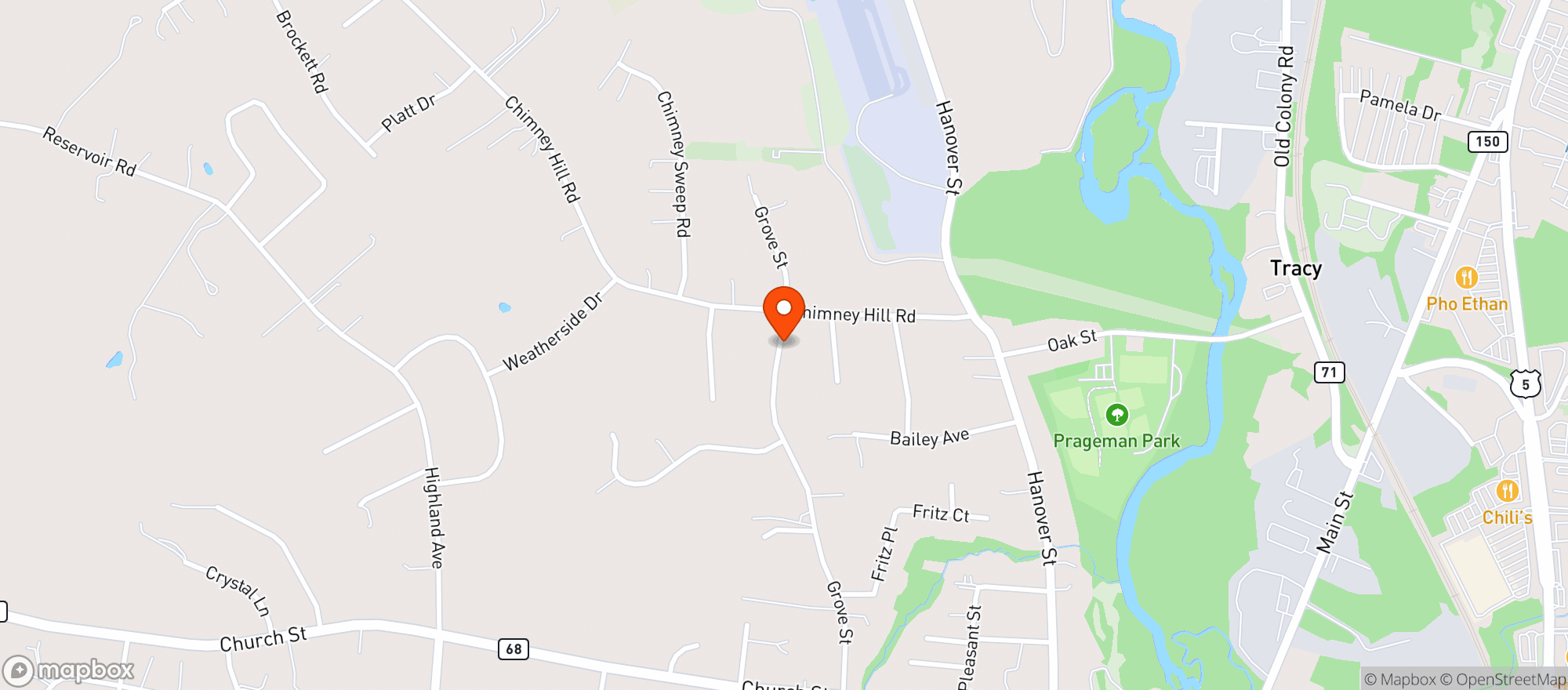 Map showing Bow Wow