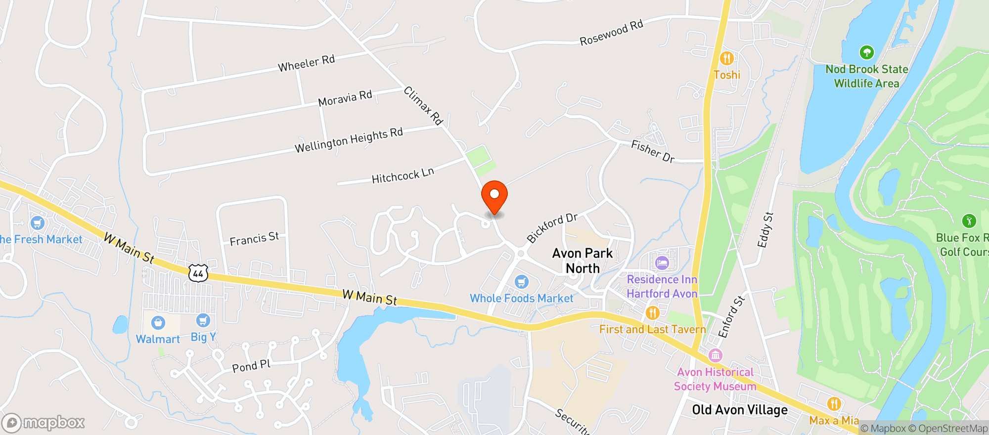 Map showing Whole Foods Market