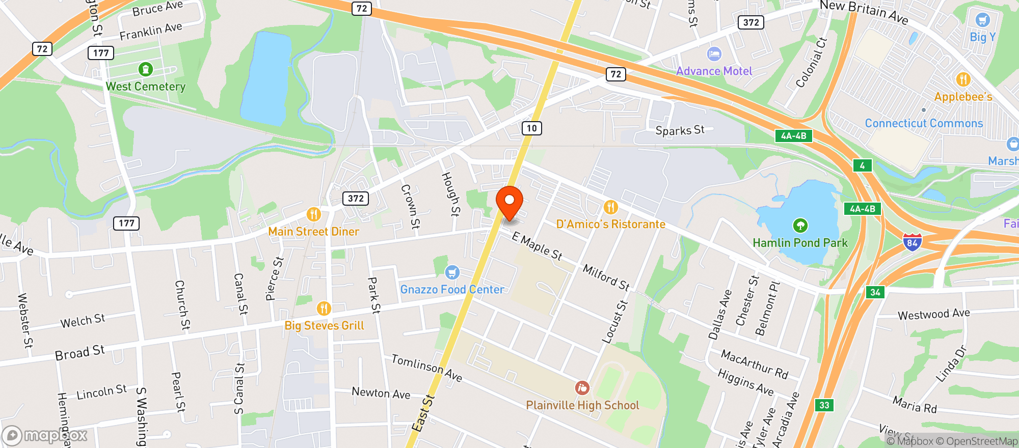 Map showing Big Savers Wine & Spirits