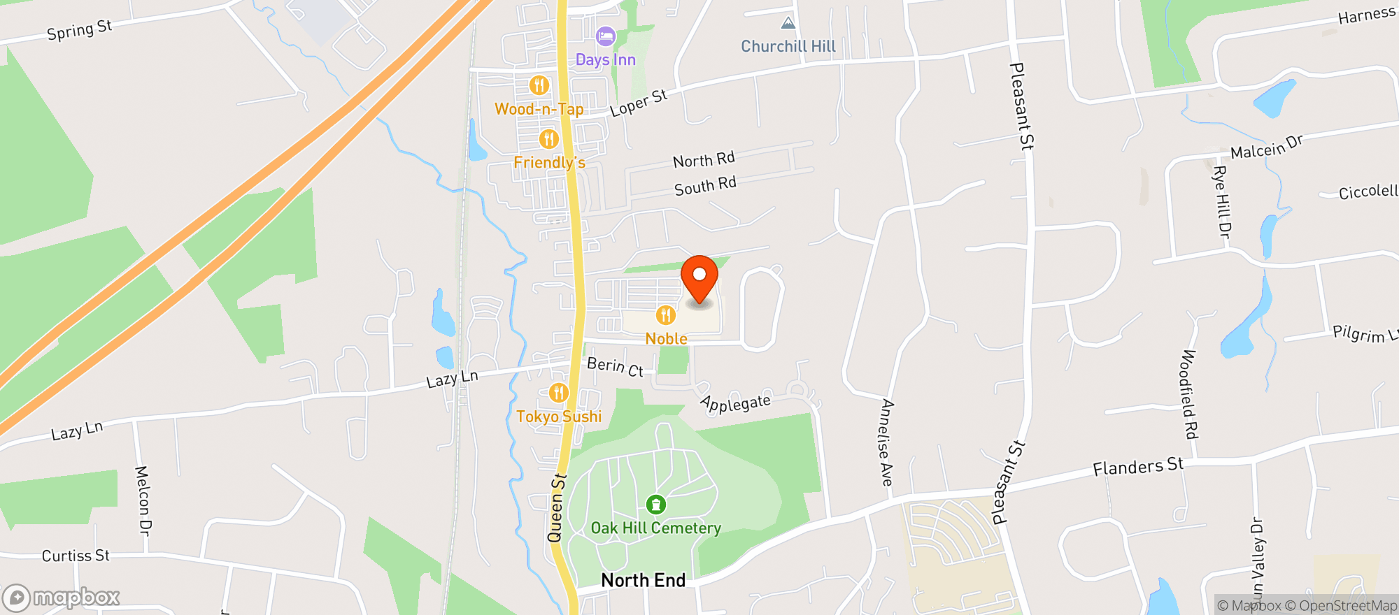 Map showing CONTIS WINES & SPIRITS