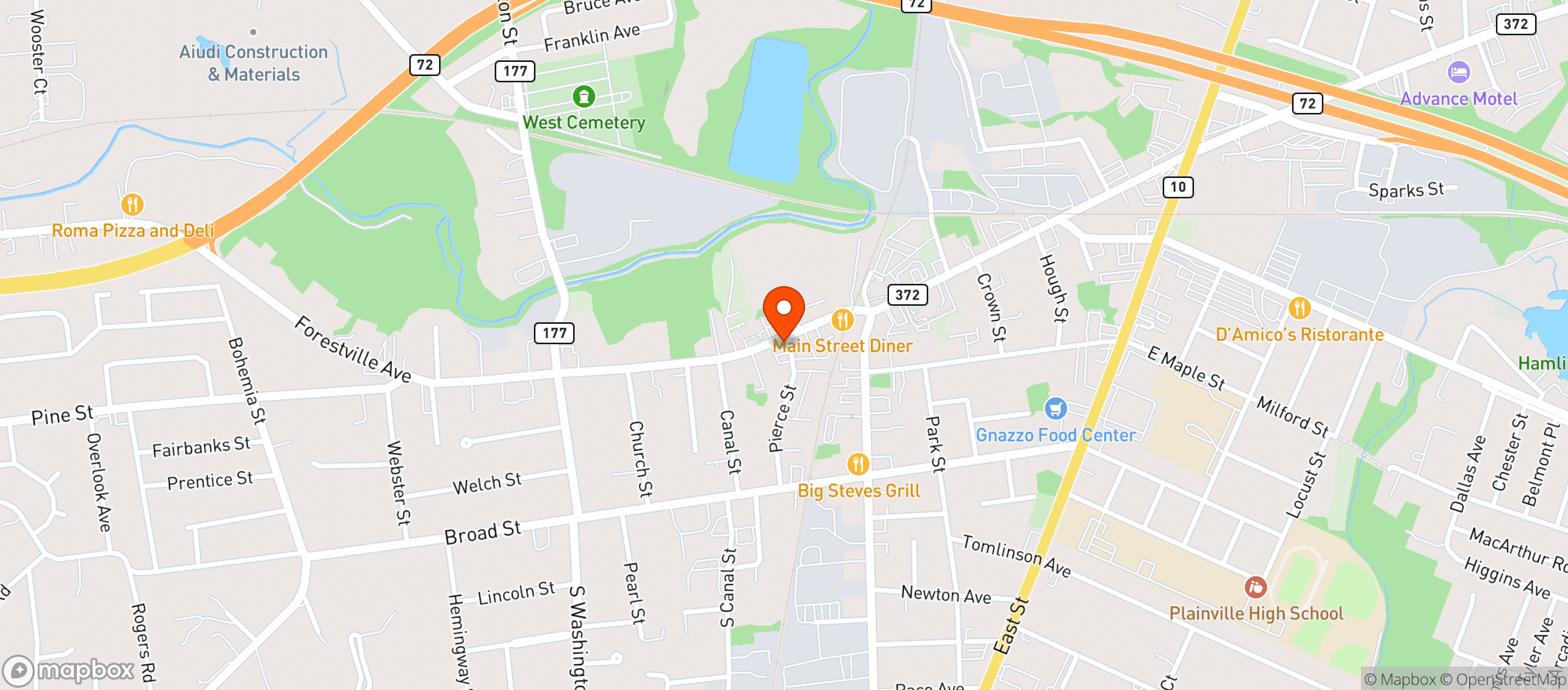 Map showing Liquor Vault
