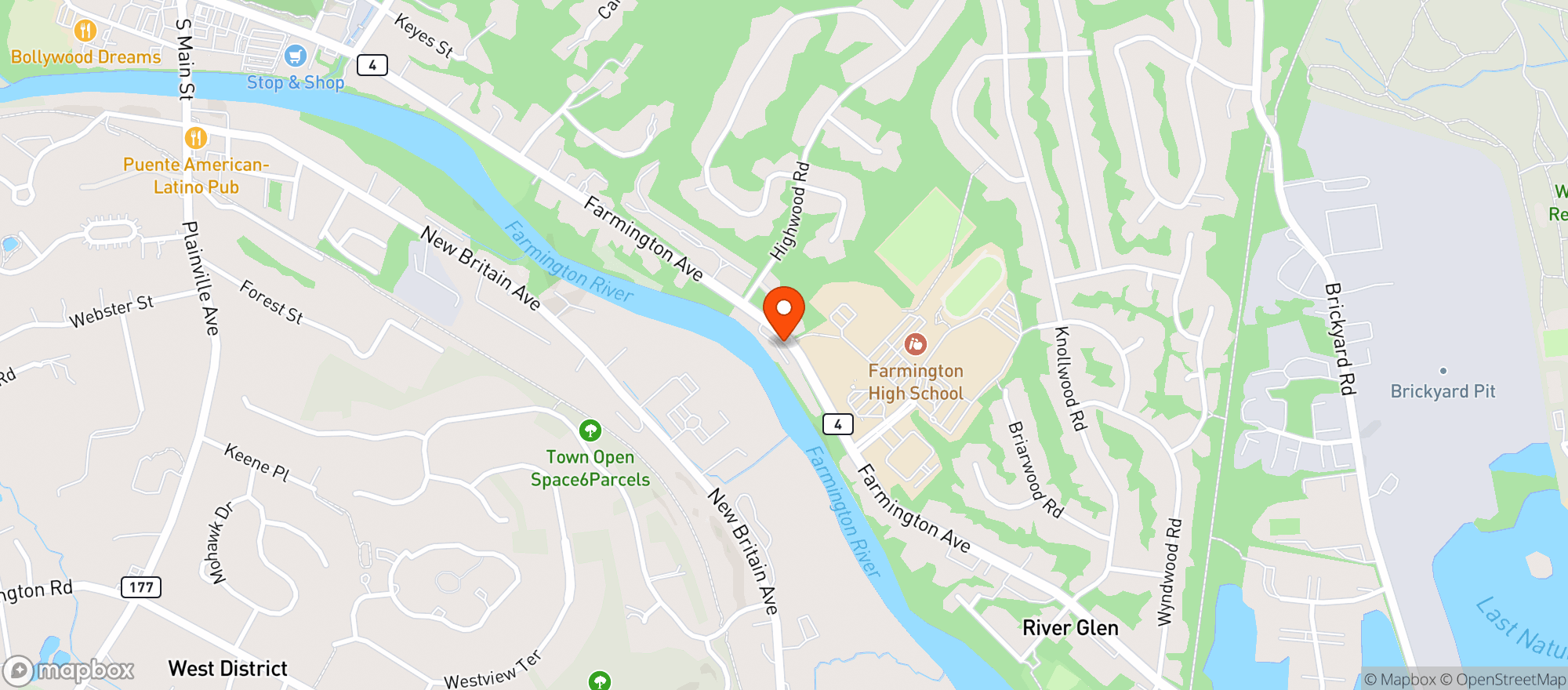 Map showing Wood-n-tap