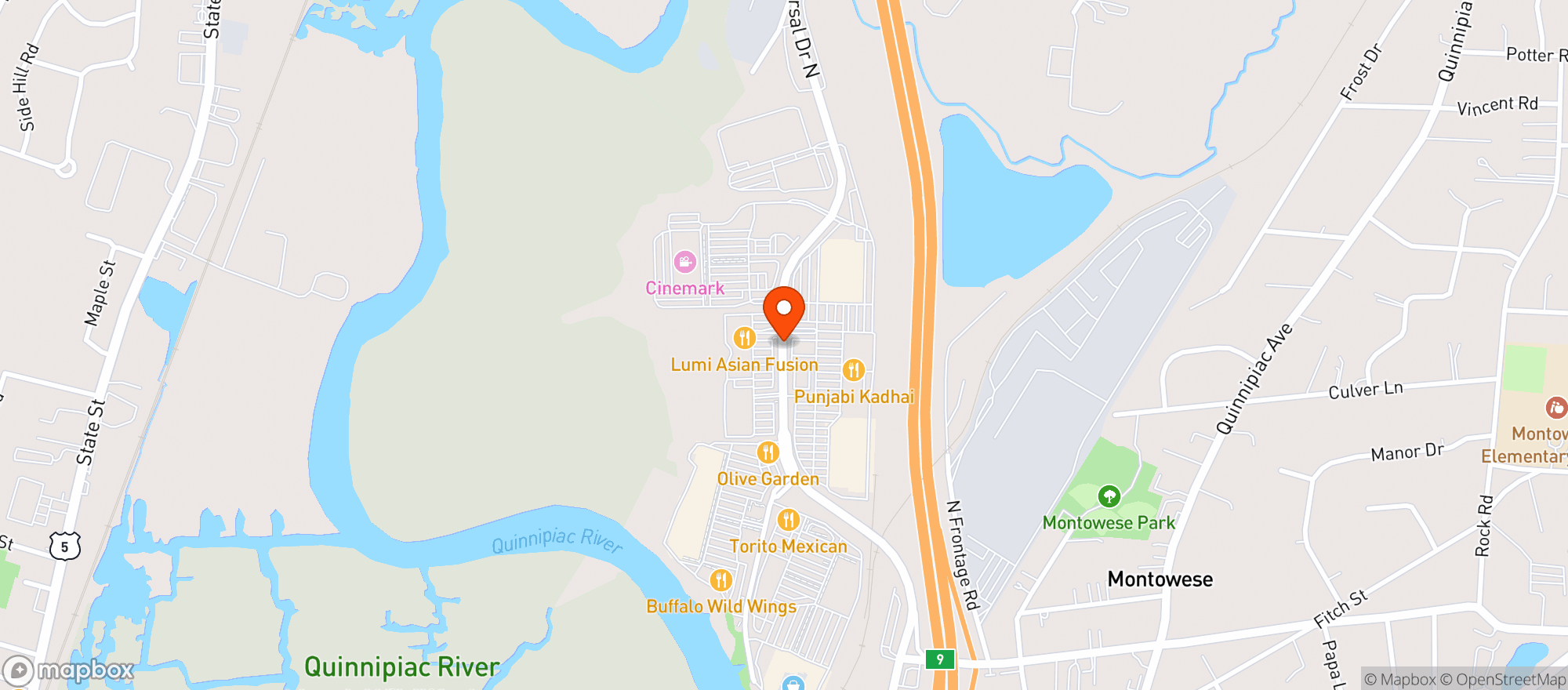 Map showing Vitamin Shoppe - North Haven