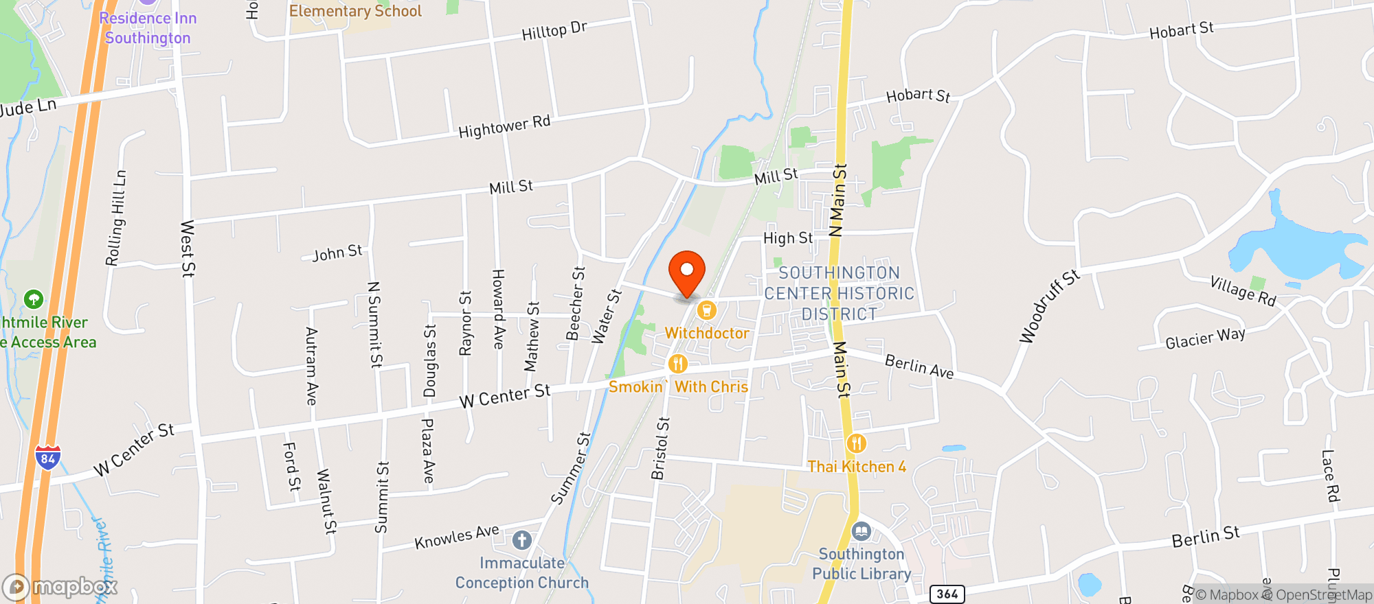 Map showing R K LIQUOR STORE