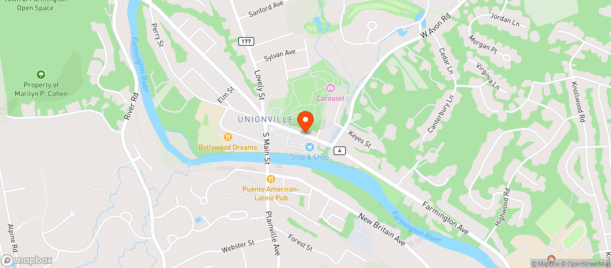 Map showing Stop & Shop