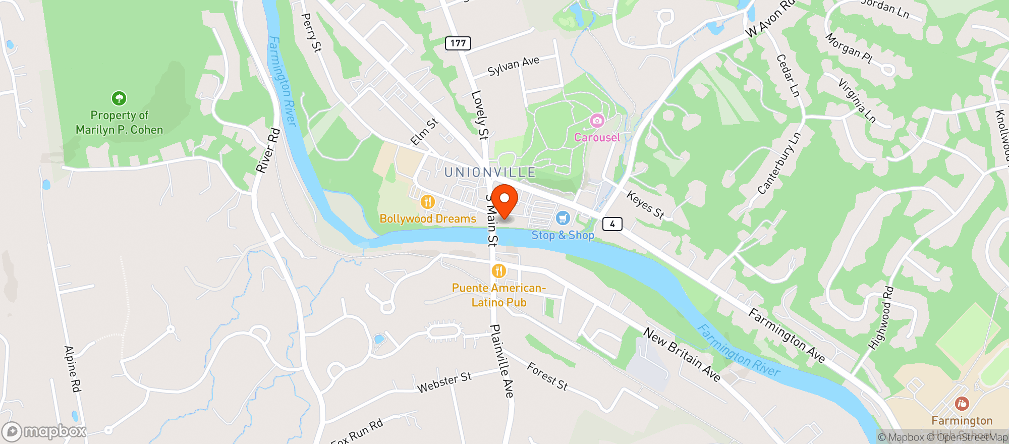 Map showing Peoples Choice