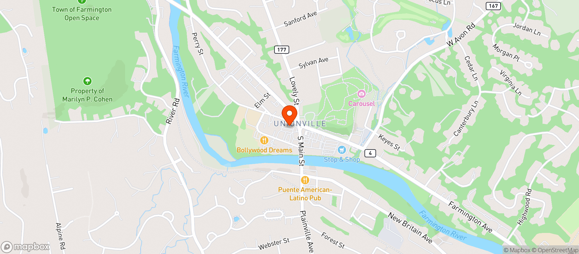Map showing Georges Pizza