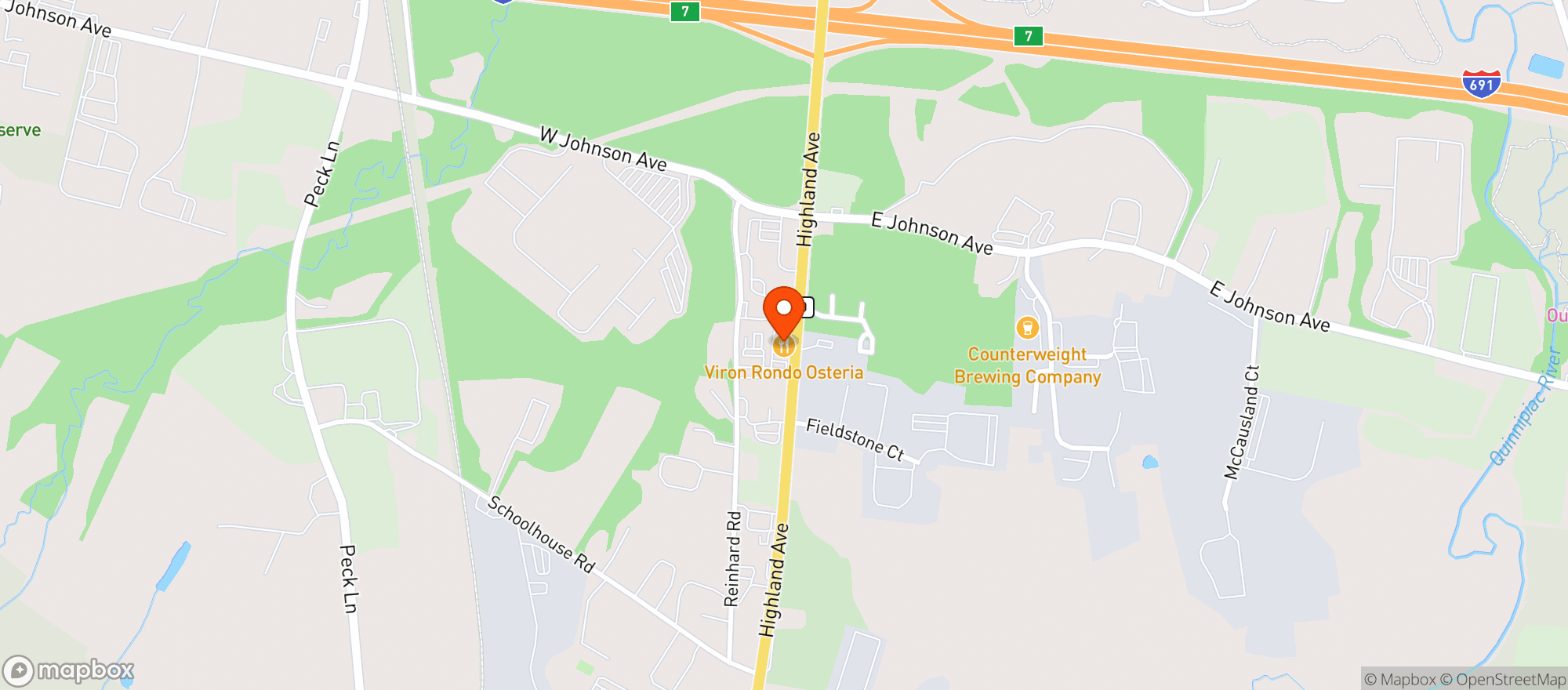 Map showing Viron Rondos Osteria