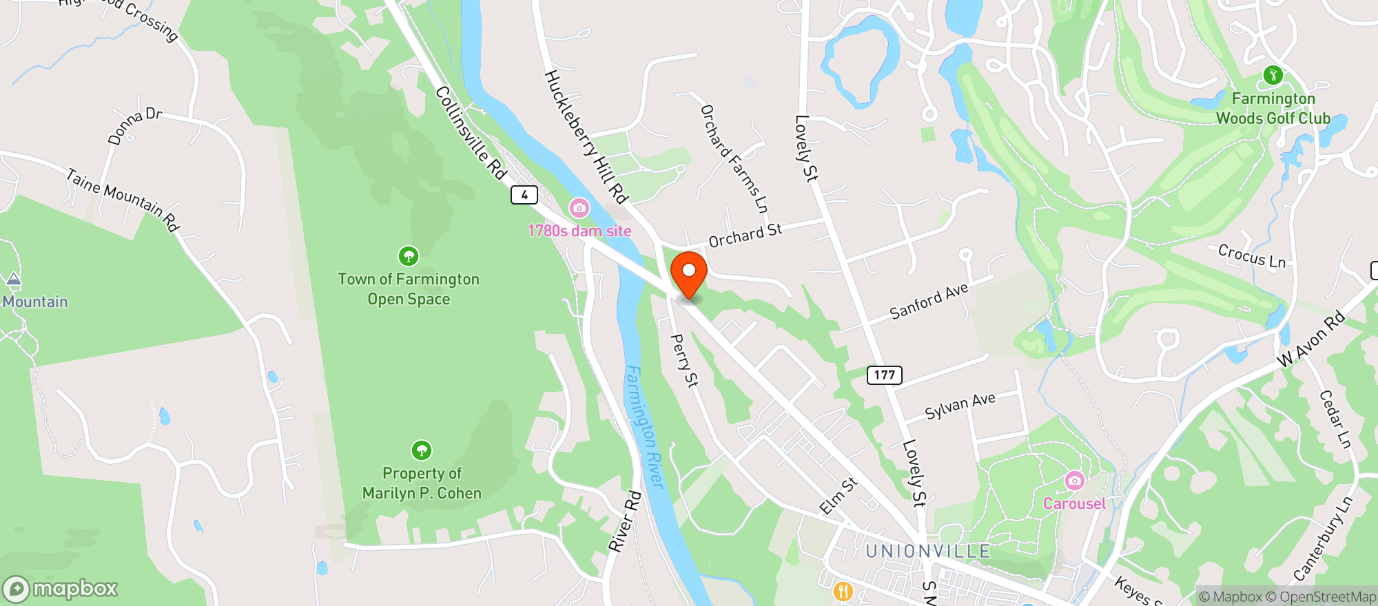 Map showing Maximum Bev Farmington