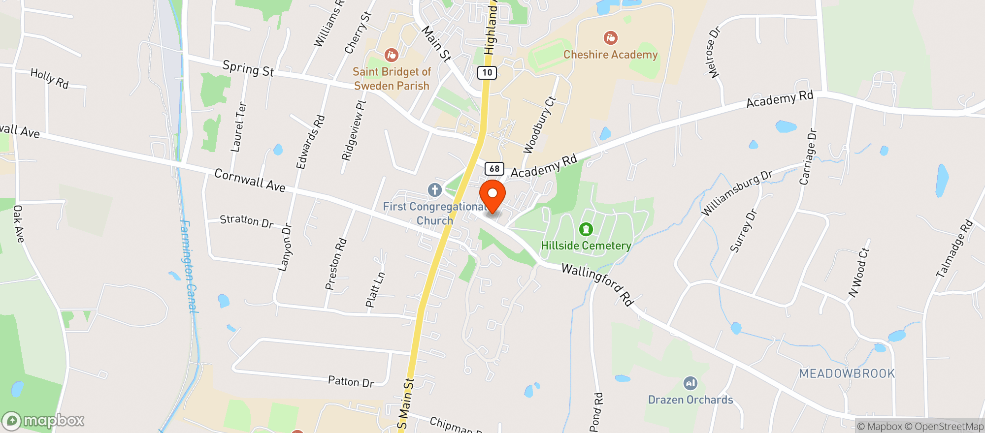 Map showing Newbrook Kitchen