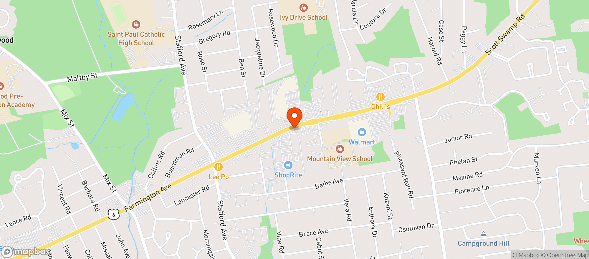 Map showing Crazy Bruce's Discount Liquors Bristol