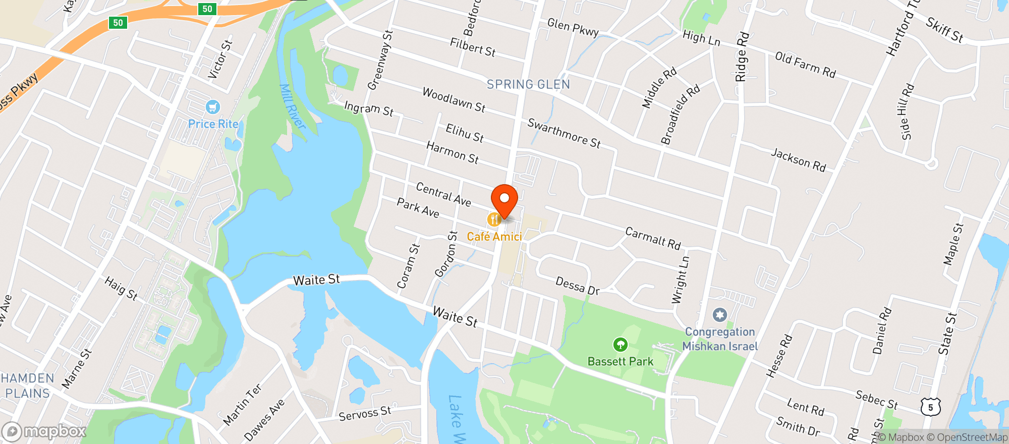Map showing Cork & Barrel