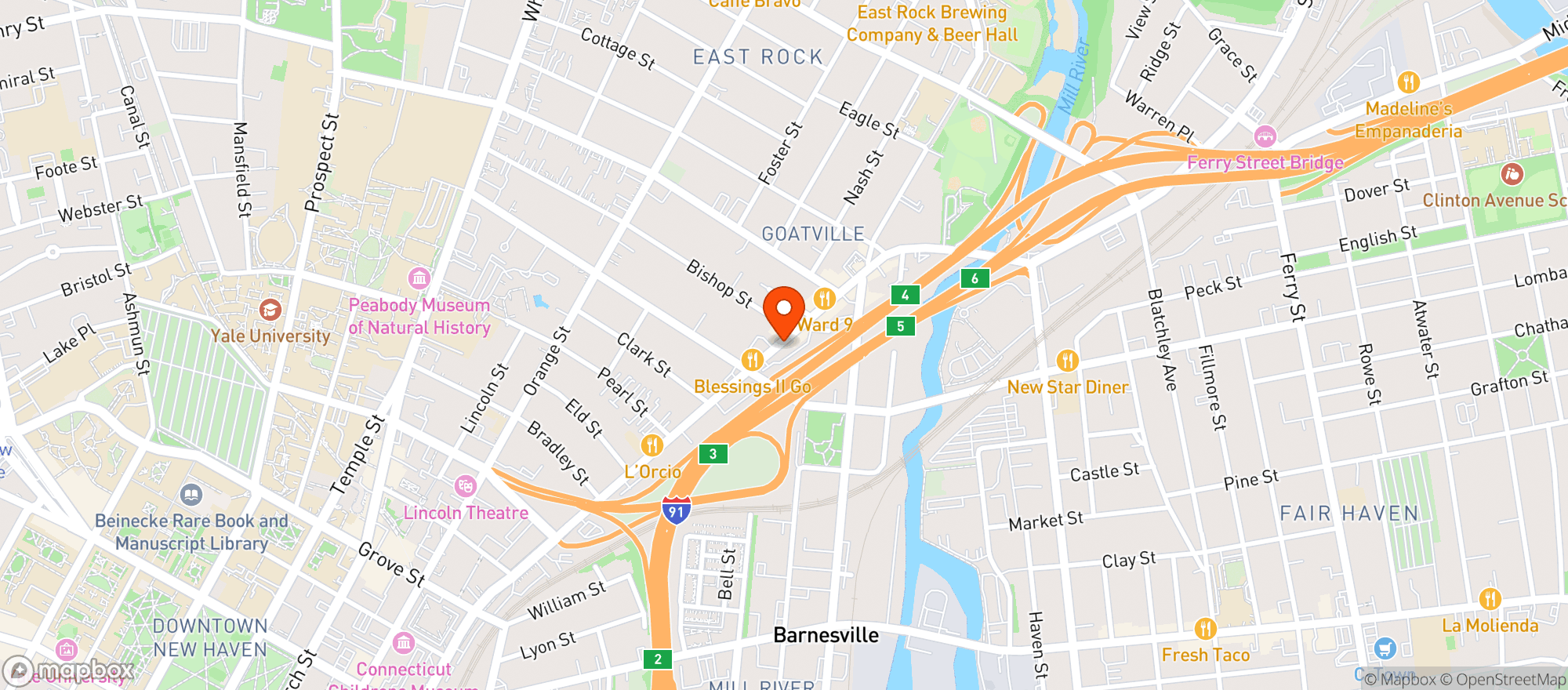Map showing Portofinos Rest